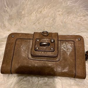 Juicy Couture distressed grey wallet